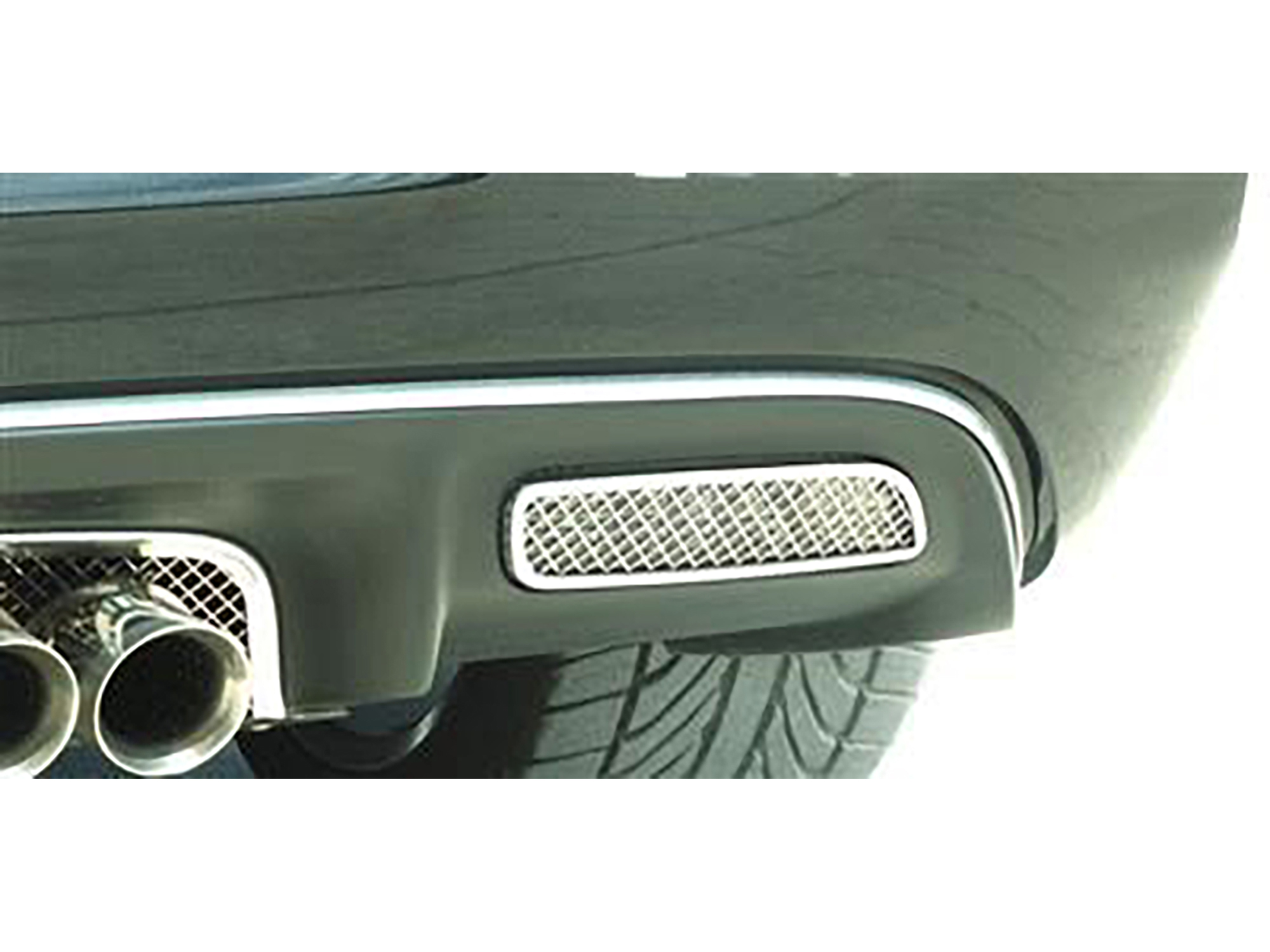 2005-2012 Corvette Laser Mesh Stainless Back-up Light Covers