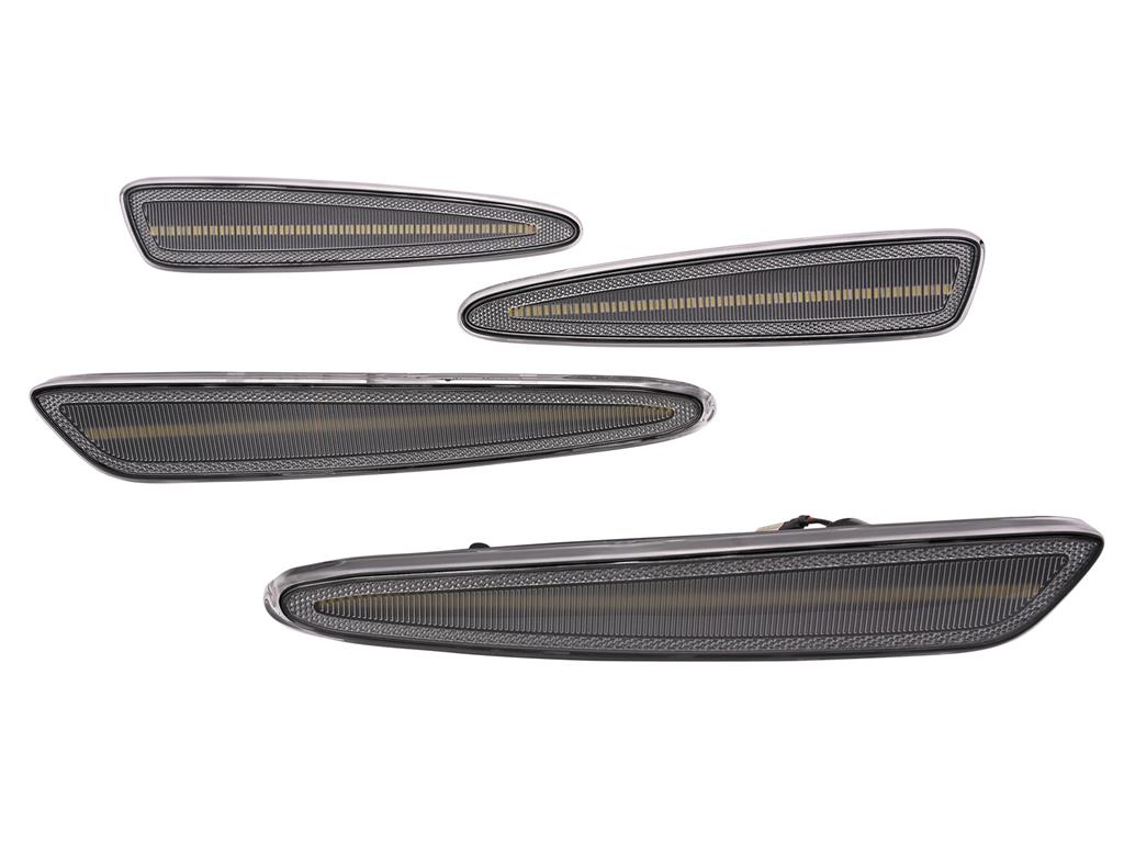 2005-2013 Zen6 Clear White Laser LED Side Marker Lamps - Front and Rear