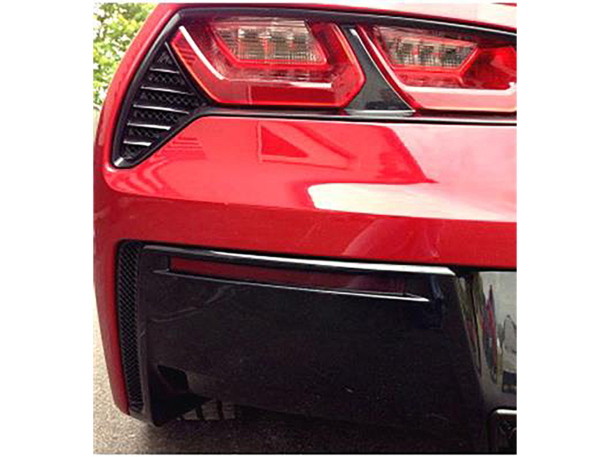 14-19 Rear Bumper Valance Panel Reflector Acrylic Blackout