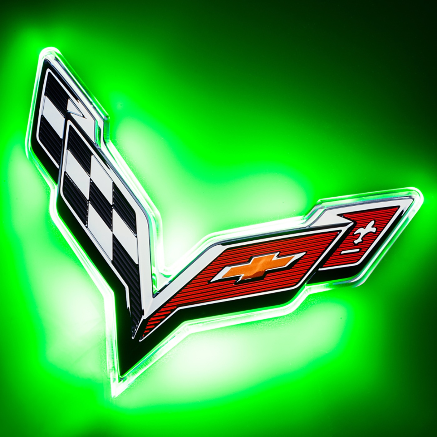 14-19 Oracle Illuminated Emblem Dual Intensity - Green
