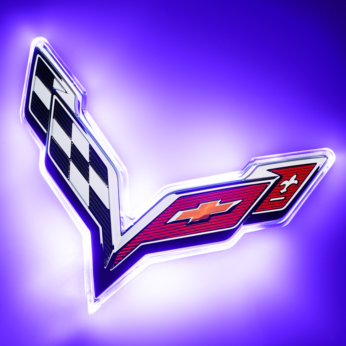14-19 Oracle Rear Illuminated Emblem - UV/Purple

