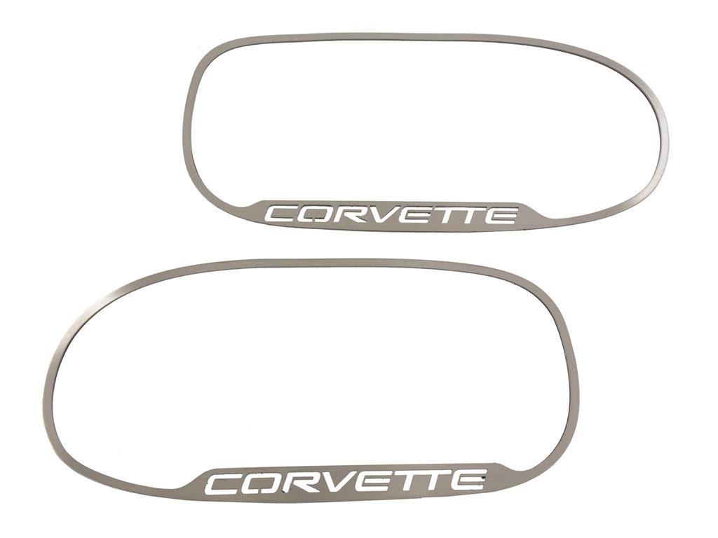 97-04 Exterior Mirror Stainless Trim w/Corvette