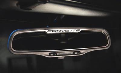 97-04 Inside Mirror Stainless Trim w/Corvette (STD Mirror)