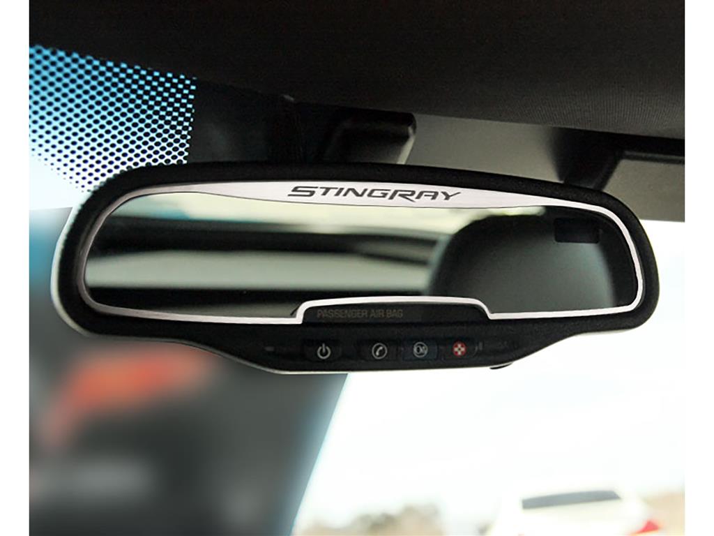 14-18 Stainless Inside Mirror Trim w/Stingray Script (Default)