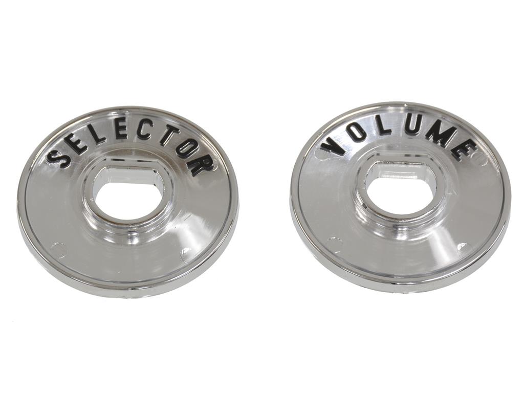56-57 Radio Knob Indicator & Backplates