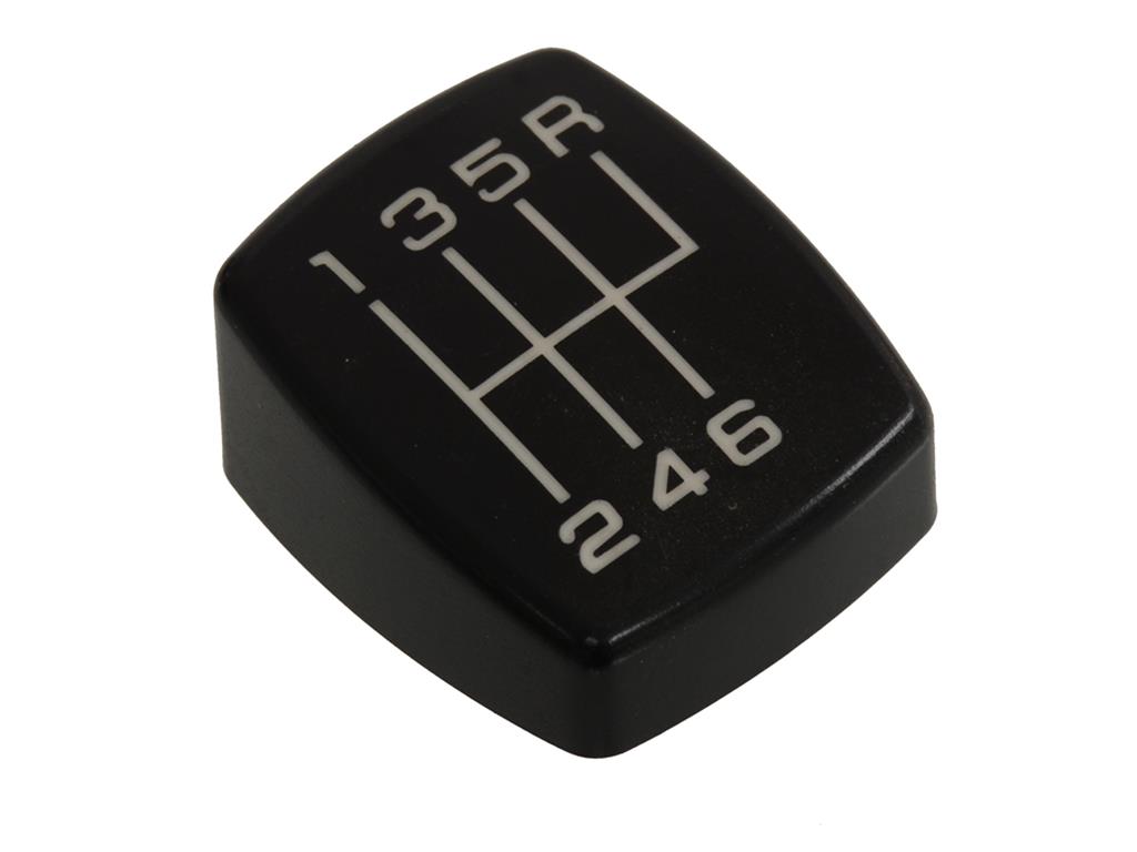 1997-2004 Corvette 6-Speed Shifter Knob Button and Shift Pattern Indicator - Reproduction