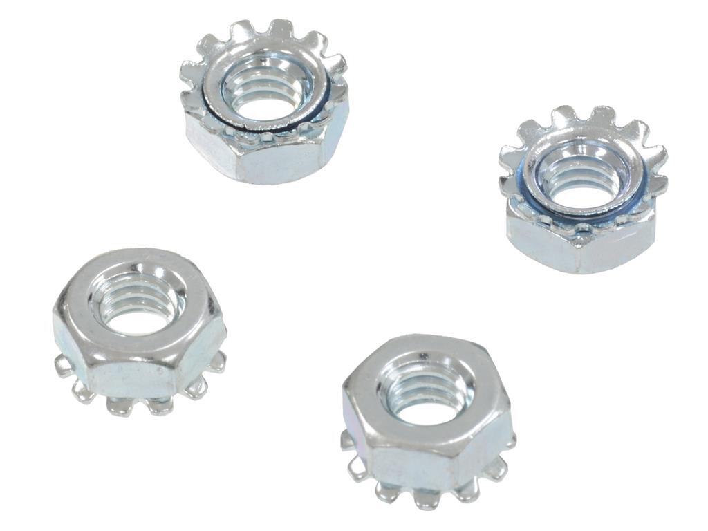 68-75 Deck Lid Catch Bezel Mount Nut Set - 4 Pieces