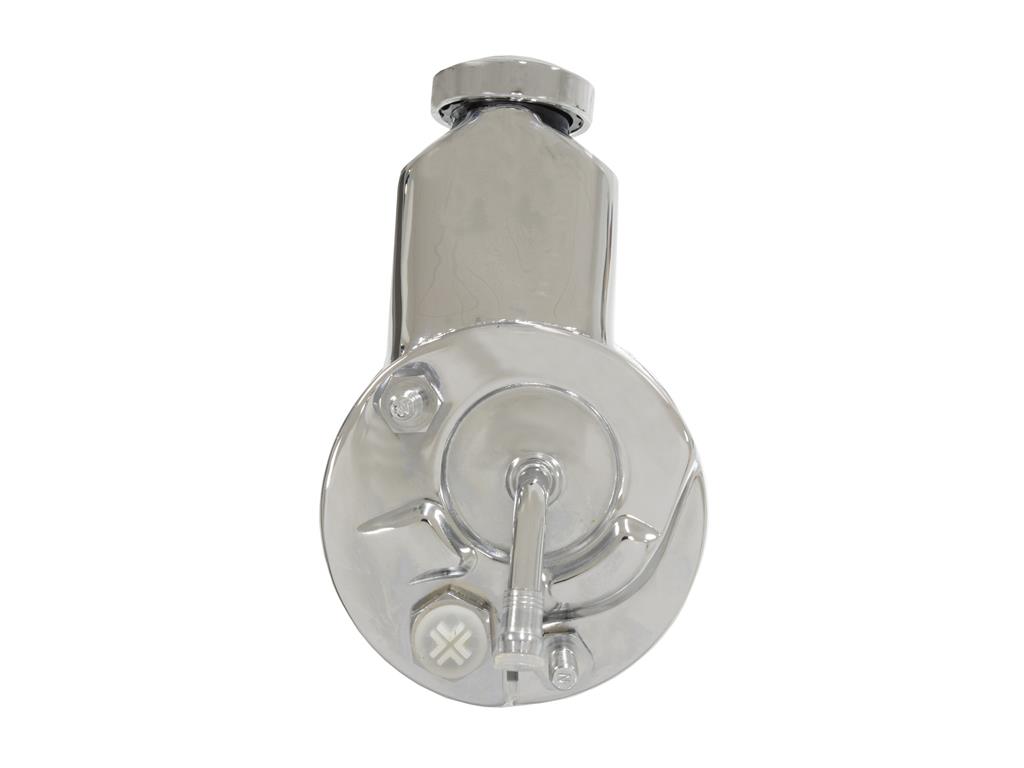 63-74 Power Steering Pump Chrome - Less Pulley - New