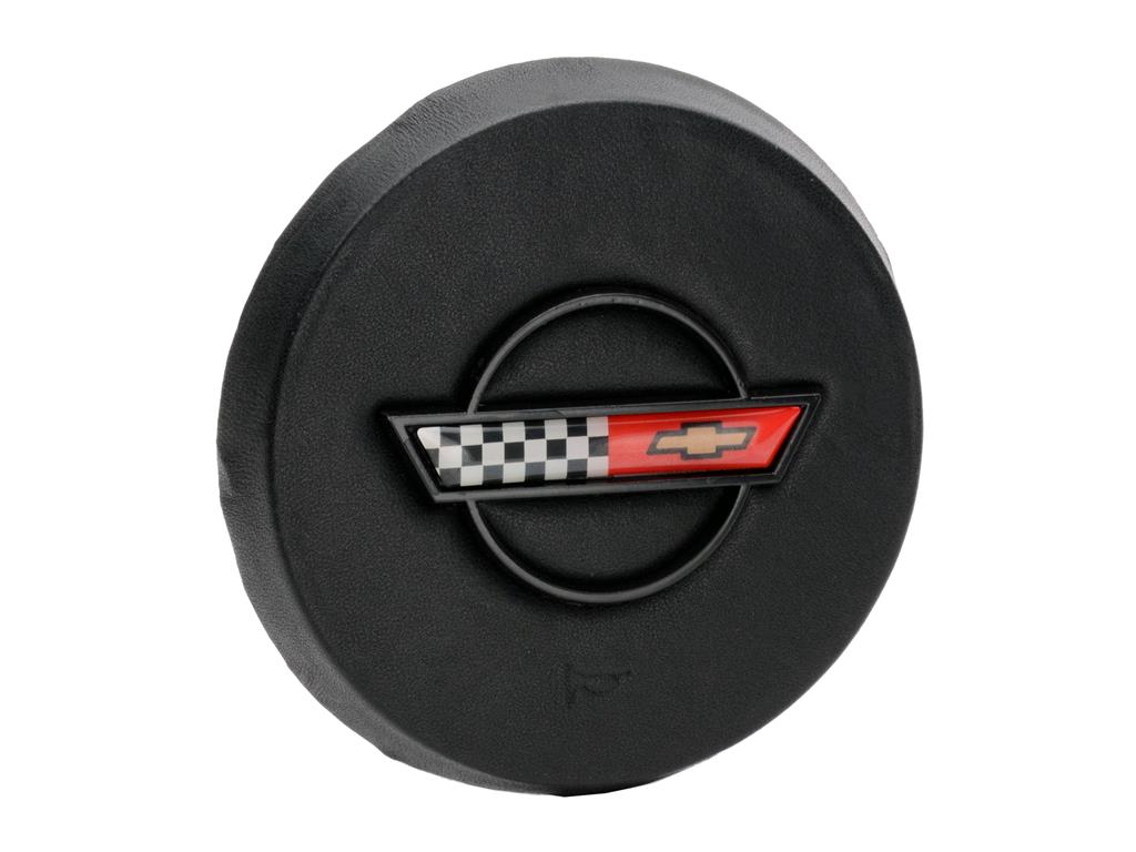 1984-1985 Corvette Horn Button Cap with C4 Emblem - Factory Steering Wheel Fit
