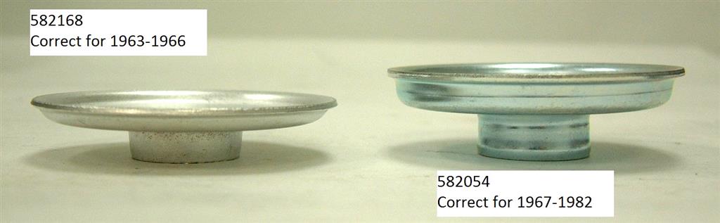 63-66 Rear Spring Cushion Cup (Correct)
