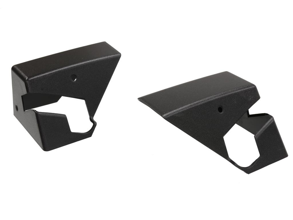 85L-89 Corvette Roof Panel Storage Bracket Covers - Black, Pair