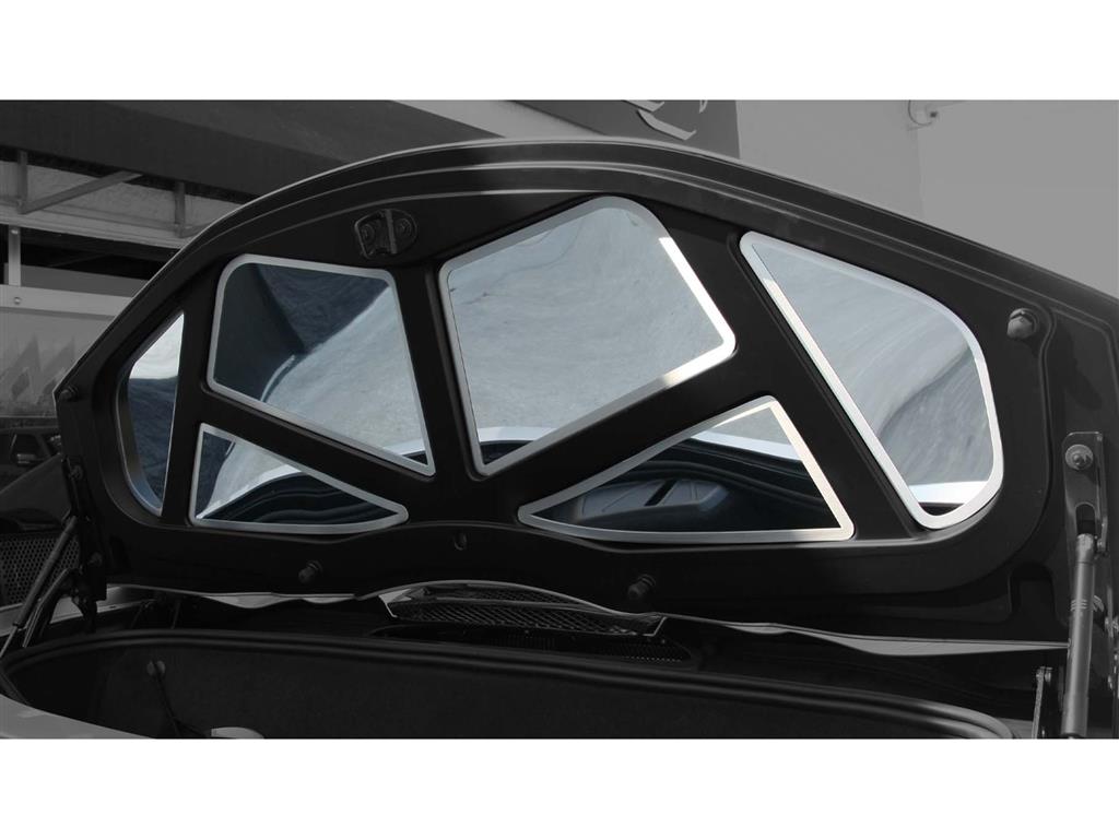 20-24 Conv Polished Trunk Panel Inserts w/Brushed Frame