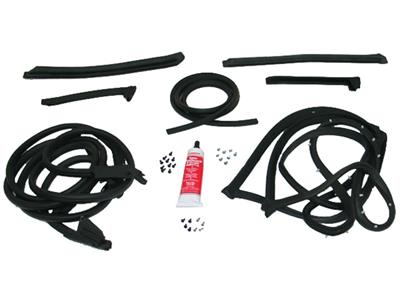 1973-1977 Coupe Body Weatherstrip Kit - Deluxe - 1977 Early