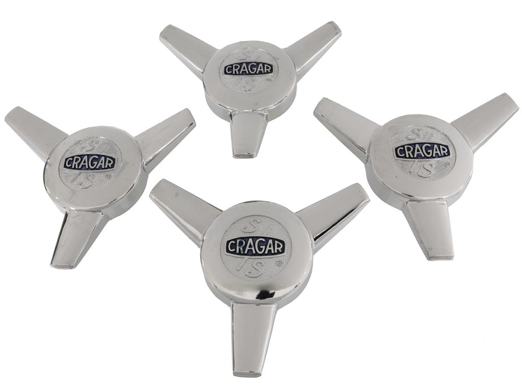Cragar SS Wheel 3 Bar Spinner Cap - Set Of 4 (ND)
