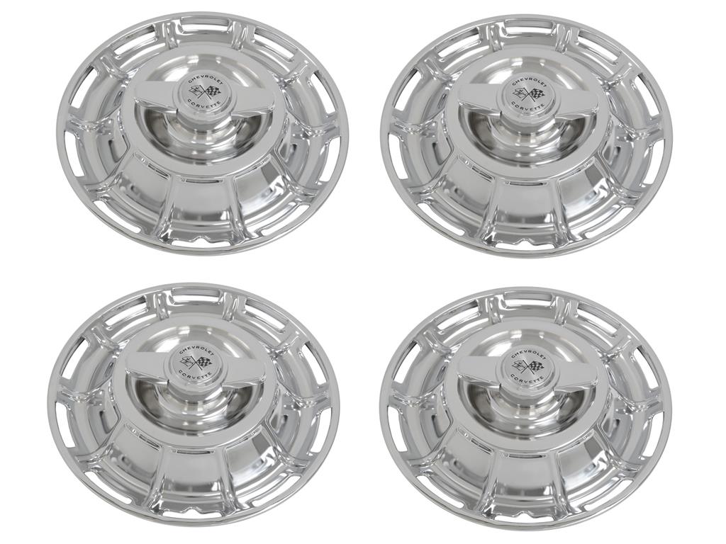 59-62 Hubcap Set - With Spinner - Us Made (ND) "Use 641107"