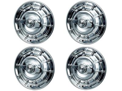 56-58 Hubcap Set - With Spinner - Us Made (ND)