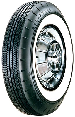 61 670-15 Goodyear Super Cushion Tire - 2 1/4" Whitewall