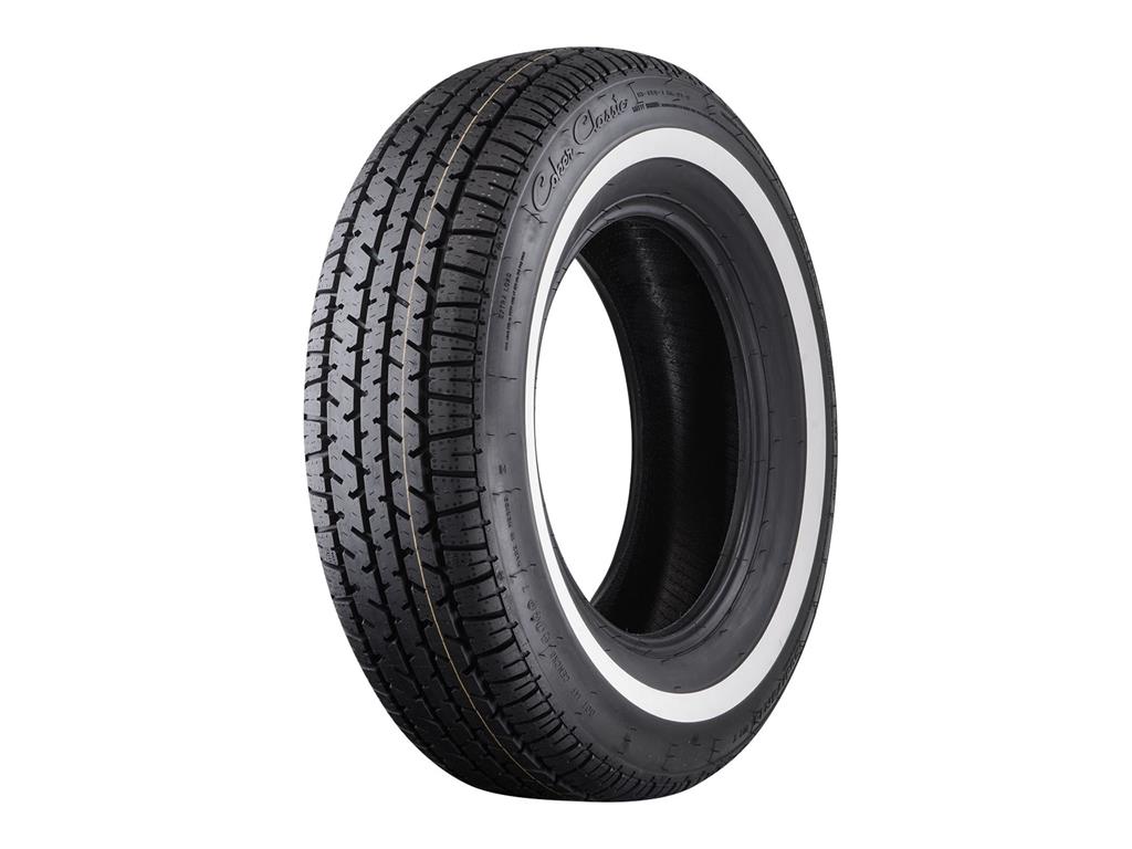 56-67 205/75R-15 Coker Classic Star Series Radial Tire - 1in White Wall