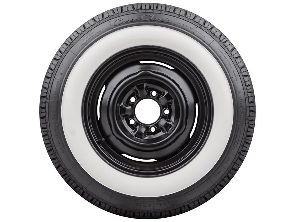 56-67 205/75R-15 Coker Classic Star Series Radial Tire - 2 1/2" White Wall
