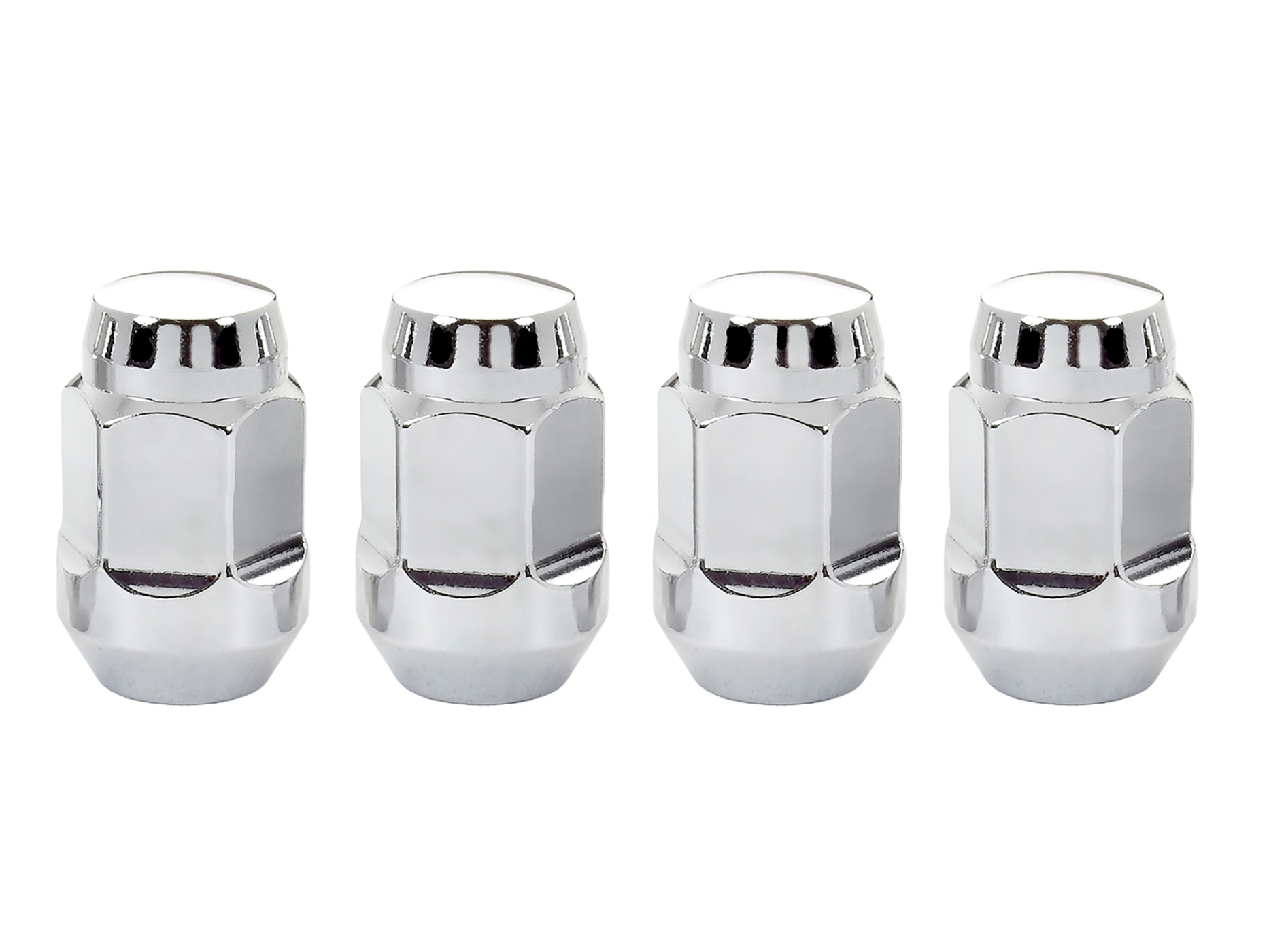 1953-1982 C1-C3 Corvette McGard Chrome Bulge Seat Lug Nut Set
