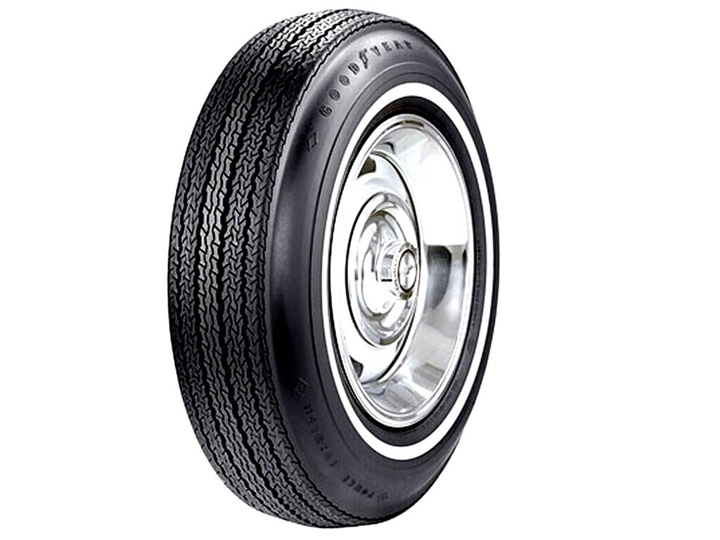 66-67 775-15 Goodyear Power Cushion Tire - 5/8" Whitewall
