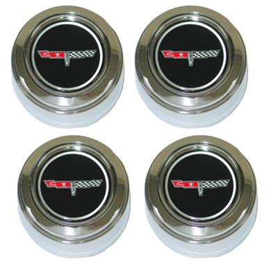80-81 Center Cap - Aluminum Wheels - With Emblem - Set Of 4