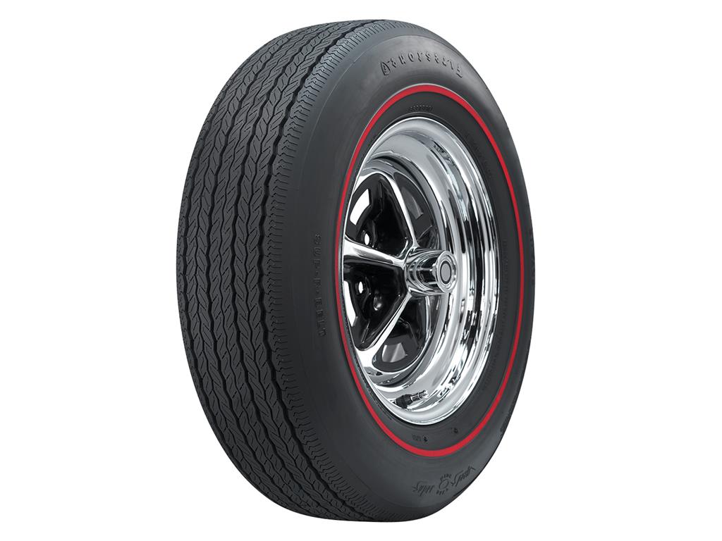 68-69 FR70-15 Radial Firestone "Wide Oval" Tire - Redline