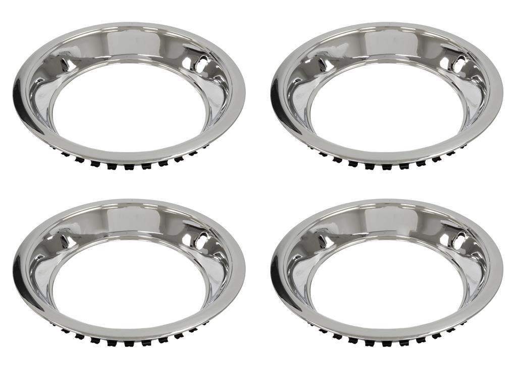 69-82 15x8 Rally Wheel Trim Ring w/ Stepped Edge (Stainless)
