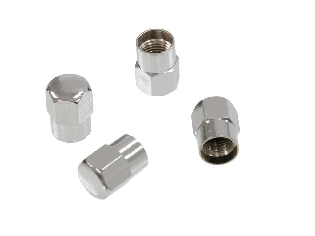 Chrome Valve Stem Caps - Set of 4