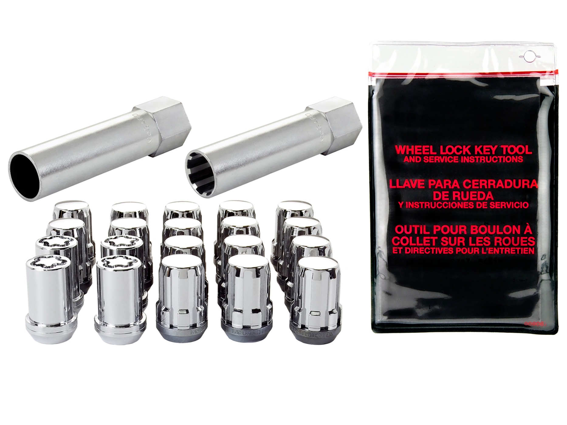 84-96 McGard Spline Drive Install Kit w/Tool (Chrome)
