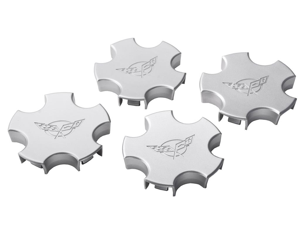 01-04 Embossed Logo Wheel Center Caps - Set of 4 *Discontinued*