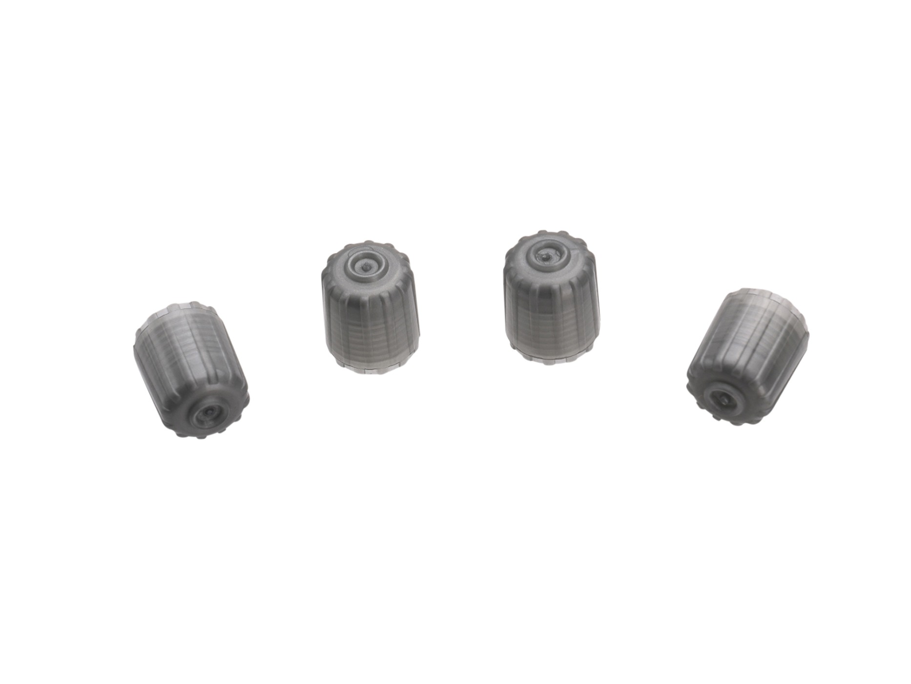 1997-2025 Valve Stem Caps - Gray Plastic Factory (Set of 5)