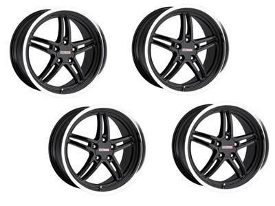 97-04 Cray Scorpion Wheels - 17" X 9" And 18" X 10.5" Black "Discontinued"