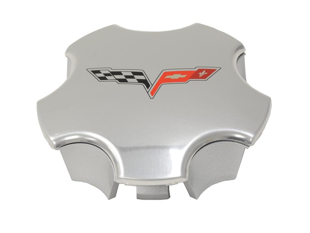 05-07 Polished Wheel Center Cap ( Except Z06 ) - Factory GM *Discontinued*