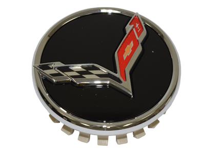 14-19 C7 Emblem Black Wheel Center Cap