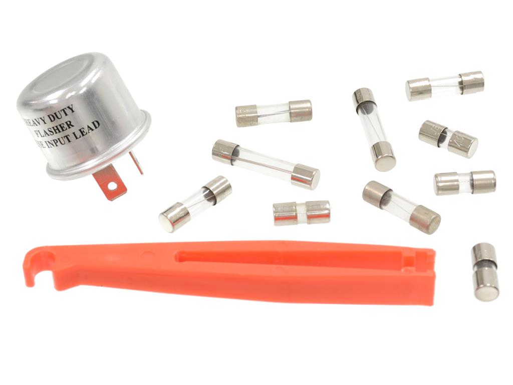 1955-1957 Corvette Fuse & Flasher Kit - 11 Pieces