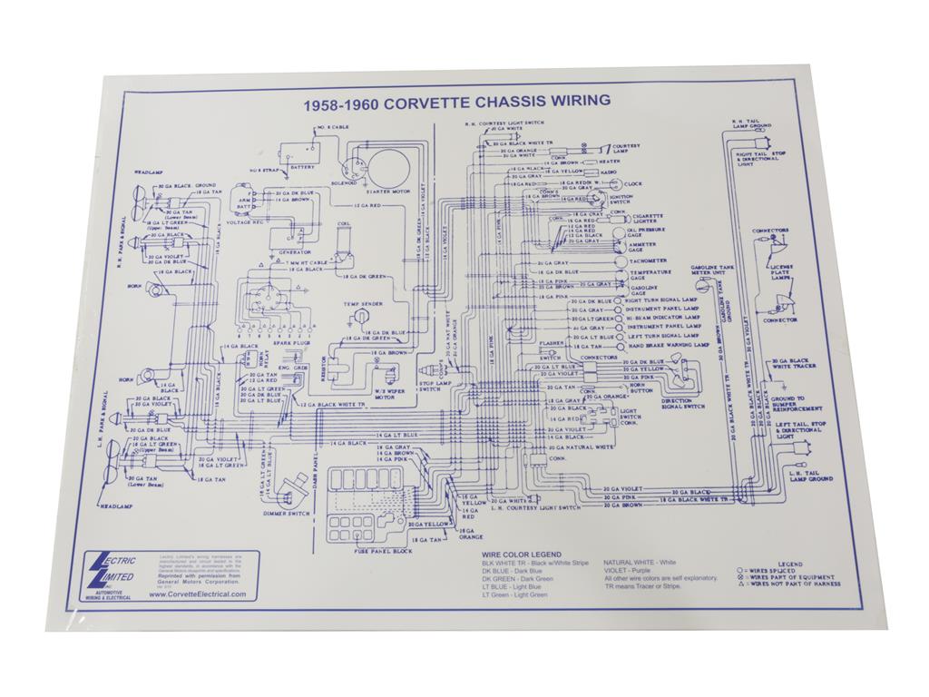 1958-1960 Corvette Wiring Diagram