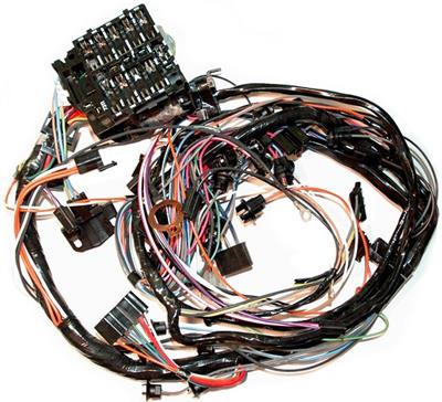 76 Manual Dash Main Wiring Harness w/Fuse Box