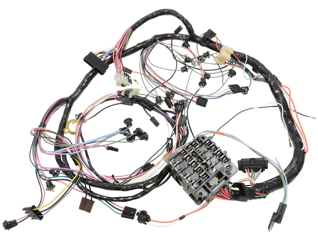 76 Auto Dash Main Wiring Harness w/Fuse Box