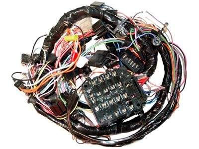 75 Manual Dash Main Wiring Harness w/Fuse Box