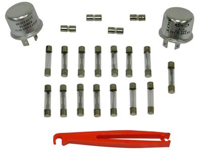 1974 Corvette Fuse & Flasher Kit - 22 Pieces