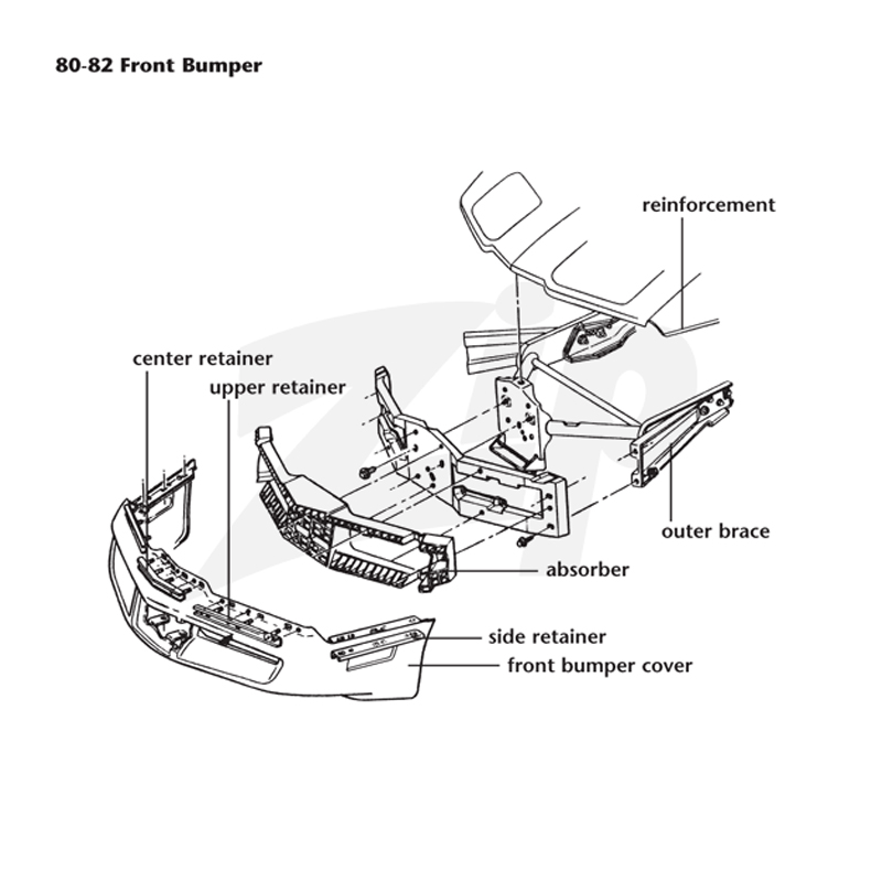80-82 TRUFLEX Front Bumper Cover