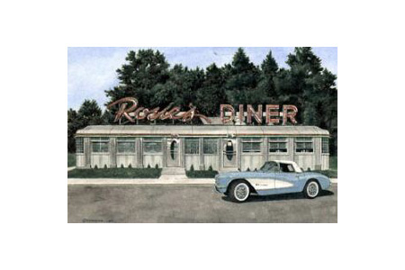 Rosies Diner - Dana Forrester Print