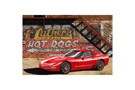 A Pair Of Hotdogs - Dana Forrester Print
