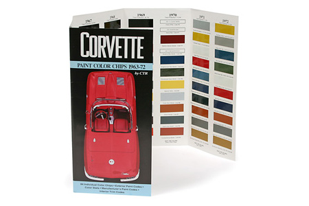 1963-1972 Corvette Paint Color Chips