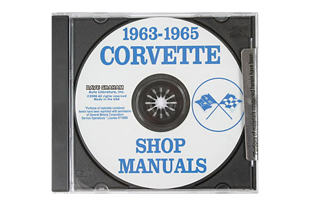 1963-1965 Corvette Shop/Service Manual on CD