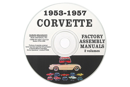 1953-1957 Corvette Assembly Manuals on CD