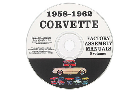 1958-1962 Corvette Assembly Manuals on CD