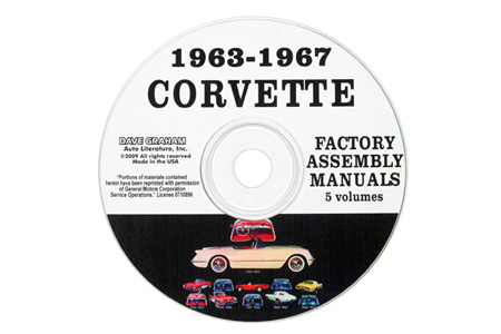 1963-1967 Corvette Assembly Manuals on CD