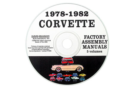 1978-1982 Corvette Assembly Manual on CD